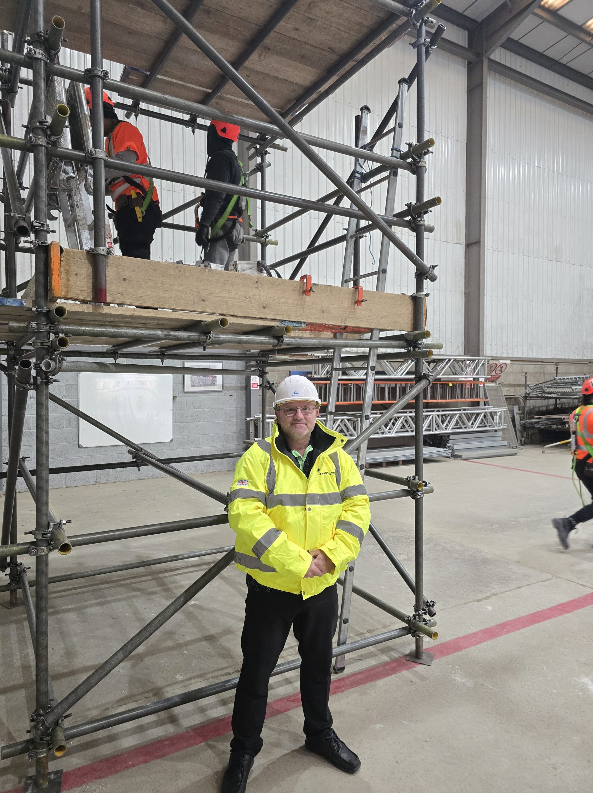 Scaffold structure in London