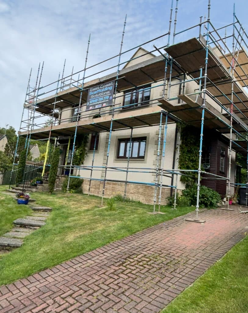 Temporary scaffold for events in London
